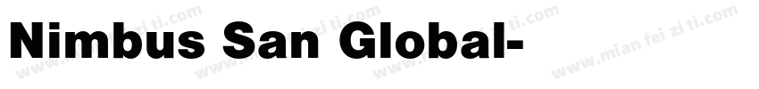 Nimbus San Global字体转换